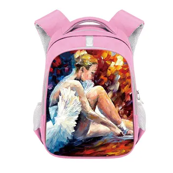 Bale Kız İlköğretim okul sırt çantası Polyester Kızlar Pembe okul çantası Moda Azaltma Yansıtıcı Şerit Sırt Çantası Mochila Mujer