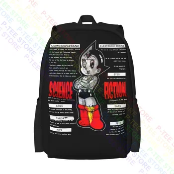 Astro Boy Mighty Atom Büyük Kapasiteli Sırt Çantası Moda Schoolbag Saklama Çantası Giysi Sırt Çantaları
