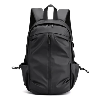 Erkek Sırt Çantası Su Geçirmez Laptop 2024 Okul okul çantası USB Şarj Naylon Seyahat Çantaları Büyük Kapasiteli Sırt çantası