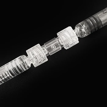 Plastik Dişli Kuplör Pnömatik Komponent İlaç Kılavuz Cihazı Luhr Kilidi Bireysel Paket Enjeksiyon Şırınga Konektörü