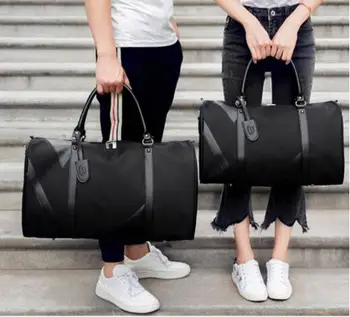 Kadın saklama çantası Düz Renk Çanta Erkekler Seyahat Spor Bagaj silindir çanta seyahat çantası maletas de viaje sac de voyage сумки 가방