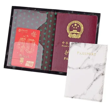 Taşınabilir Çift Seyahat Pasaport KİMLİK Koruyucu Tutucu Kadın Erkek Kart Pasaport Kapağı İş PU Deri Kılıf Cüzdan