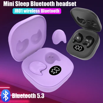 Ultra ince Mini bluetooth kulaklıklar Su Geçirmez Gürültü İptal Dokunmatik Kontrol Kulaklıklar Görünmez Uyku Kablosuz Kulaklık