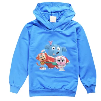 Chico BonBon Maymun Hoodie Çocuklar Tatil Giyim Erkek Moda Bon Bon Giysileri Toddler Kız Karikatür Kapşonlu Kıyafetler Tişörtü