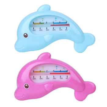Su termometresi Sevimli Yunus Bebek Banyo su termometresi Bebekler İçin Yenidoğan N1HB