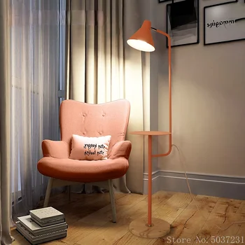 Modern Renk demir zemin lambası Oturma Odası Mermer zemin lambası yatak odası Dikey masa lambası Oturma Odası Yatak odası Nordic ışık standı