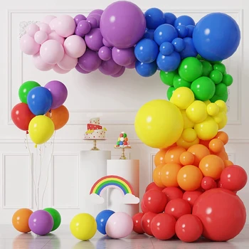Renkli Macaron Balon Garland Kemer Kitleri Doğum Günü Partisi Dekoru Bebek Duş Kız Doğum Günü Balon Dekorasyon Düğün Globos