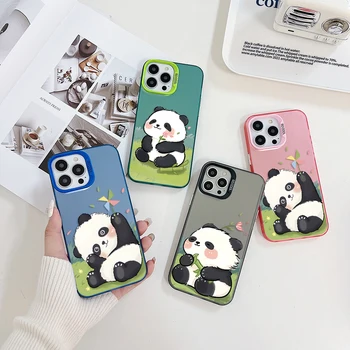 Çin Hazine Panda Telefon Kılıfı OPPO Realme için 5 8 8i 9i 10 11 Pro C12 C15 C20 C21Y C31 C33 C35 C53 C55 5G Sert PC Kapak