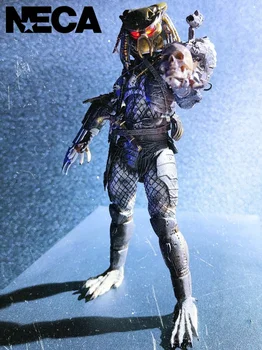 Hakiki Neca 51429 Ortak Hareketli Action Figure Predator 2 Predator Lideri Gri Geri Yaşlı Koleksiyon Model Oyuncak Hediye