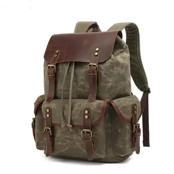 Vintage keten sırt çantası Erkek Sırt Çantası Dropshipping Seyahat Çantası Tuval Sırt Çantası 20L-35L Laptop Sırt Çantası 15.6 okul çantası Erkekler