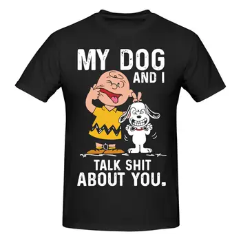 Benim köpek ve ben konuşmak S # ht hakkında Komik Köpek Sahibi T-shirt Siyah