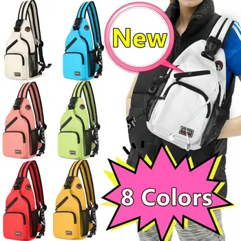 Yeni Moda Sarı Küçük Crossbody Çanta Erkekler Kadınlar için postacı çantası Sling Göğüs Çanta Kadın Mini Seyahat Spor omuzdan askili çanta Paketi