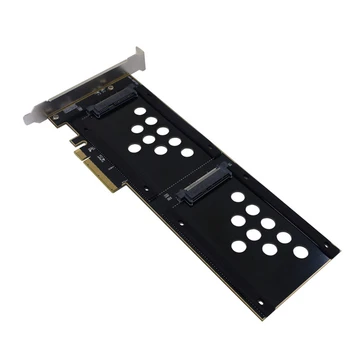 Çift Bağlantı Noktalı U. 2 PCIE 8X adaptör panosu Sadece Destek U. 2 SSD Yükseltici Cardpcı-E X8 X16 Kart Yuvası Pcıe 3.0 Genişletme Kartı
