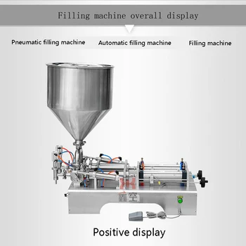 Pnömatik Sıvı dolum makinesi Volumetrik meşrubat dolum makinesi Sıvı Dolgu Kantitatif Tutkal Bal Macun Duş jeli dolum makinesi