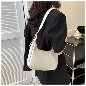 PU Zip omuz çantaları kadın Çantaları Satılık 2024 Moda Payetli Dikiş İpliği Katı Cüzdan Moda Yüksek Kapasiteli gündelik çanta