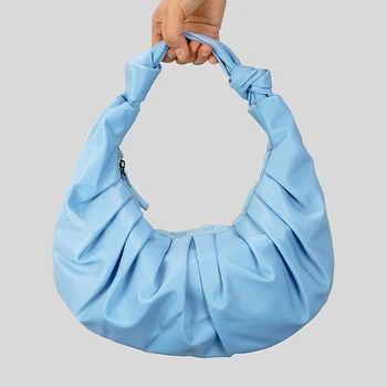 Çantalar Naylon Pilili Omuz Koltukaltı Çanta Lüks Tasarımcı Çanta Kadınlar İçin 2023 Yeni Moda Yüksek Kaliteli Basit Vahşi Çanta