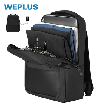WEPLUS Erkekler Sırt Çantaları 14 15.6 inç Laptop Sırt Çantası Su Geçirmez Seyahat kolej çantası iş çantaları Erkekler ıçin Garanti