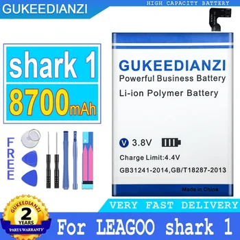 Şarj edilebilir 8700mAh Cep Telefonu Yedek Pil İçin LEAGOO Köpekbalığı 1 Shark1 Akıllı Telefon Piller 