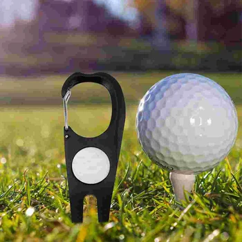 Golf yeşil çatal Golf Aracı Çimen onarım Metal paslanmaz çelik çim kompakt topu Işaretleyici profesyonel