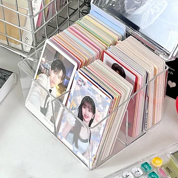 INS Büyük Kapasiteli kart tutucu Şeffaf saklama kutusu Kpop Idol Fotoğraf Kartı Koleksiyonu Organizatör Vaka Kutuları Okul Kırtasiye