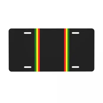 Kişiselleştirilmiş Rasta Şerit Rasta Plaka Yenilik Jamaikalı araba lisansı Plaka Alüminyum Metal İşareti Vanity Etiketi 6X12 İnç