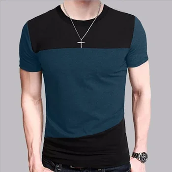 A3229 Erkek T Shirt Slim Fit Ekip Boyun T-shirt Erkekler Kısa Kollu Gömlek Casual tişört Üstleri Kısa Gömlek Boyutu M-5XL