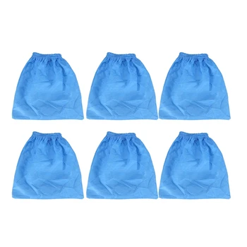 6 Adet Tekstil filtre torbası Karcher İçin MV1 WD1 WD2 WD3 filtre torbası Elektrikli Süpürge Parçaları Elektrikli Süpürge Aksesuarları