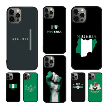 Nijerya Bayrağı Telefon Kılıfı İçin iphone SE2020 15 14 11 12 13 mini Pro XR XS MAX 7 8 Artı SE coque Kapak Kabuk