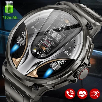 LIGE 710MAH Büyük Pil akıllı saat Erkekler Açık Spor Spor Bluetooth Çağrı Bilezik Kalp Hızı İzci 2024 Smartwatch Hediye