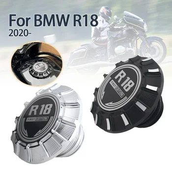 Motosiklet Yakıt Gaz Deposu Kapağı Bacalı Yağ Kapağı Alüminyum BMW İçin Fit R18 R - 18 R 18 2020 2021 2022
