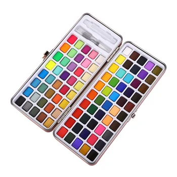 Neone Çizim Renkler Boya Malzemeleri 50/72/90/100 Suluboya Glitter Temel Pigmentler Katı Seti Sanat