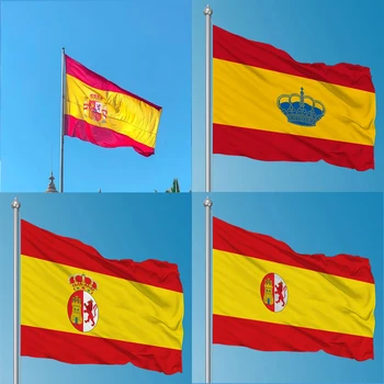 BAYRAK hakimiyeti 3X5FT 90X150cm ispanya İlk ispanyol Cumhuriyeti'nin ispanyol bayrağı