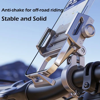 Bisiklet telefon tutucu Metal Alüminyum Alaşım Motosiklet Kaymaz Bisiklet telefon tutucu Navigasyon Gidon İçin en az 22mm