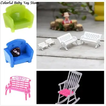 Sıcak satış Dollhouse Kanepe Sandalye Mobilya Oyuncaklar Minyatür mobilya setleri Bebek Aksesuarları Minyatür mobilya setleri Oyuncaklar