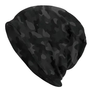 Kamuflaj Kaput Şapka Goth Kayak Skullies bere şapkalar Erkekler Kadınlar için Örme Şapka Sıcak Kafa Wrap Caps