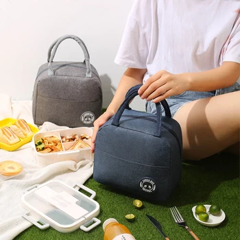 TY Taşınabilir Öğle Yemeği Çantası buzluk çanta Paketi Yalıtım Piknik Gıda saklama çantası Kız Kadın Çocuklar Tote Okul Bento yemek kutusu