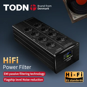 HİFİ güç filtresi HiFi yıldırımdan korunma anti-interferencePA ses güç temizleyici AB adanmış güç şeridi