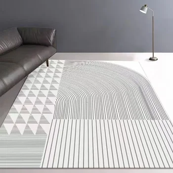 Gelişmiş Minimalist süslemeleri oturma odası halısı ev ışık lüks sehpa zemin Mat yatak odası yumuşak halı