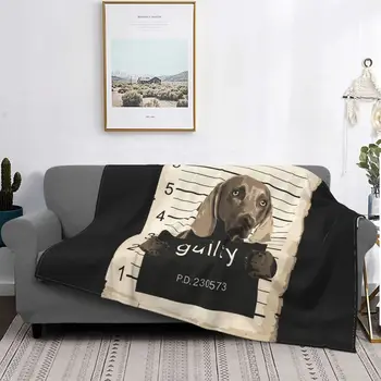 Weimaraner Köpek Kupa Atış Kötü köpek battaniyesi Kalın Yatak Odası Ev Dekor Kapak Battaniye Kanepe Yatak Odası İçin