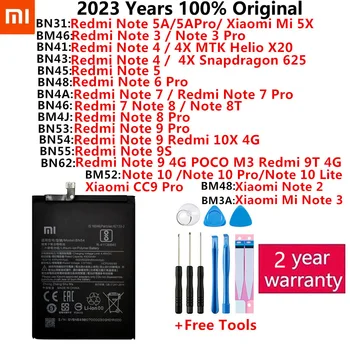 100 % Orijinal Pil Xiaomi Redmi Hongmi Mİ Not 2 3 4 4X 5A 5X 6 7 8 8T 9 9S 9T 10 10X 4G CCP Pro Lite Telefon piller Bateria
