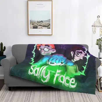 Sally yüz oyunu Polar Şal battaniye battaniye kanepe ofis için süper sıcak yatak atar