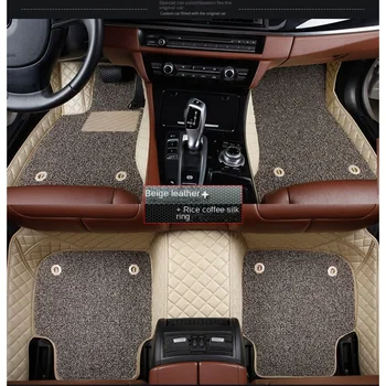 Özelleştirilmiş çift katmanlı araba kat mat halı için uygun Ford Kenar 5 Koltuk 2009-2014 2015-2019 2020-22 EVOS iç aksesuarları