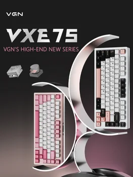 Vgn Vxe75 Oyun Güç Özelleştirme Mekanik Klavye 75 % Alüminyum Tuotuo Conta Yapısı Sıcak Fiş Kablosuz Alüminyum Tuotuo