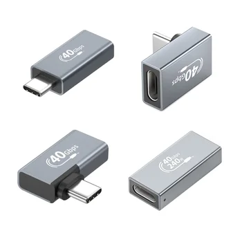 Yüksek Hızlı USB C Adaptörü Tip-C Erkek dişi konnektör 40Gbps Hızlı Veri Aktarımı, 100w PD Hızlı Şarj