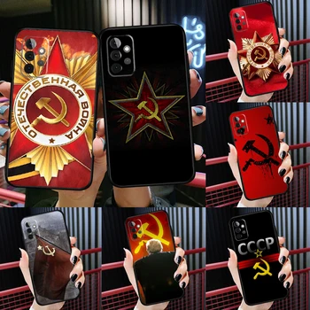SSCB Bayrağı Sovyetler Birliği samsung kılıfı Galaxy A51 A71 A12 A32 A42 A52 A72 A21S A20S A50 A70 A31 A11 Telefon Kapak