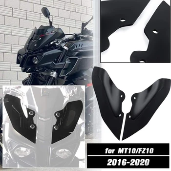 Motosiklet Far Ekran Yan Fairing Kapak Başkanı İşık Lambası Koruyucu Yamaha MT FZ 10 MT10 FZ10 2016-2019