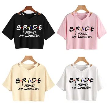 Kadın Takım Gelin Düğün parti T-shirt Bekarlığa Veda Teambride Moda Tshirt Y2k Kısa Kollu Elbise grafikli tişört Kadın