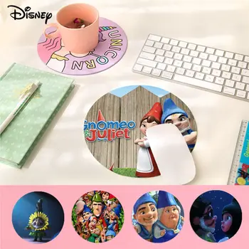 Disney Gnomeo ve Juliets Mousepad Yuvarlak Özel Cilt Ofis Bilgisayar sümen Masa Klavye Büyük Mouse Pad Dizüstü Yastık