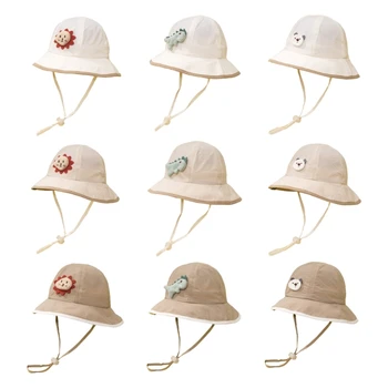 Karikatür Bebek Şapka Sevimli Çocuk Çabuk kuruyan Şapka Yaz Erkek Balıkçı Şapka İnce Bebek Güneş Koruyucu Şapka Kızlar Güneşlik Şapka 45BF