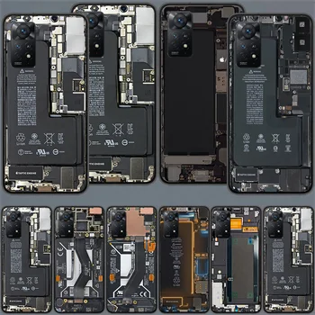 Cep Telefonu Dahili Çip telefon kılıfı İçin Xiaomi Redmi 12 12C 10A 10C 10 9A 9C 9T 9 Başbakan 8A 8 7A 7 6A 6 A2 Lite S2 K40 K30 K20